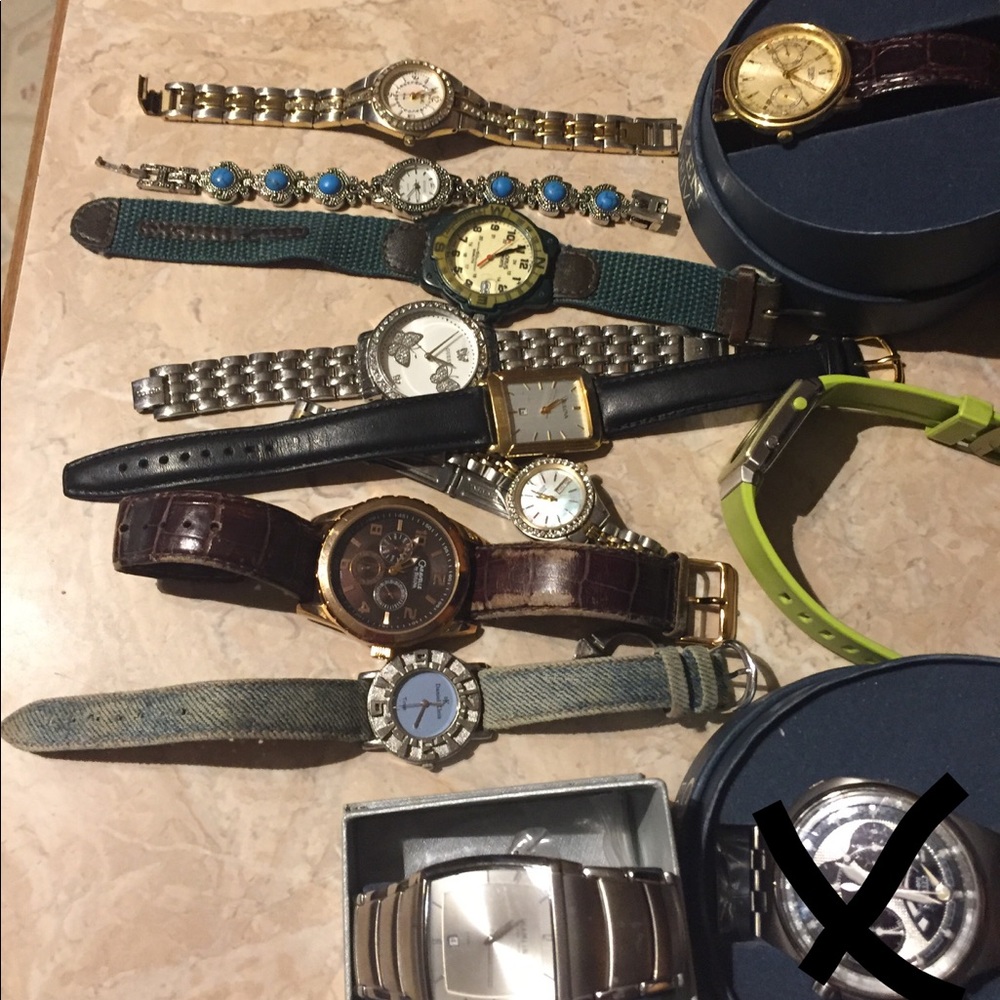 Watches all are 50$ one is 12 each